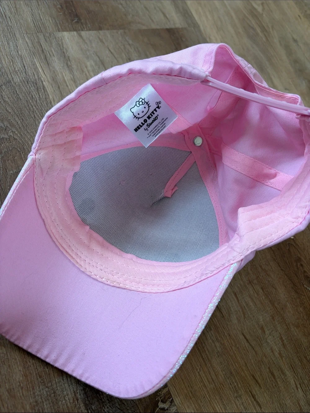 Kids size Hello Kitty Pink Glitter Kids Baseball Cap